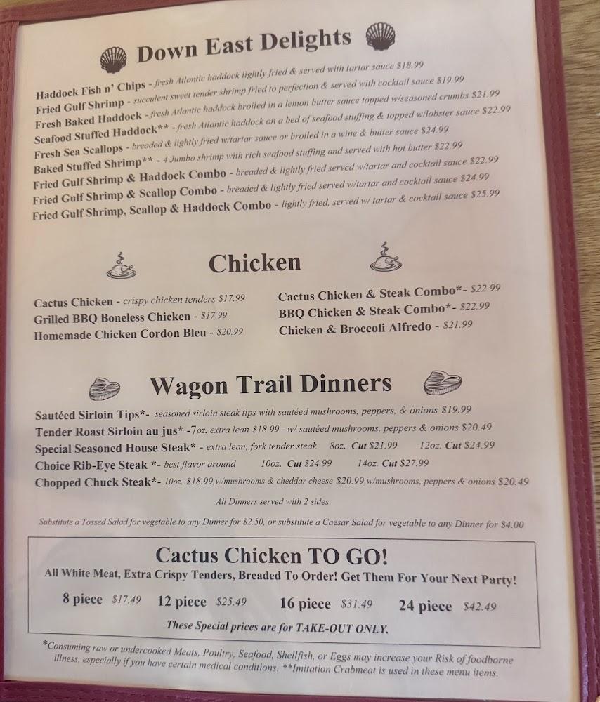 Chuck Wagon Restaurant Menu image 2