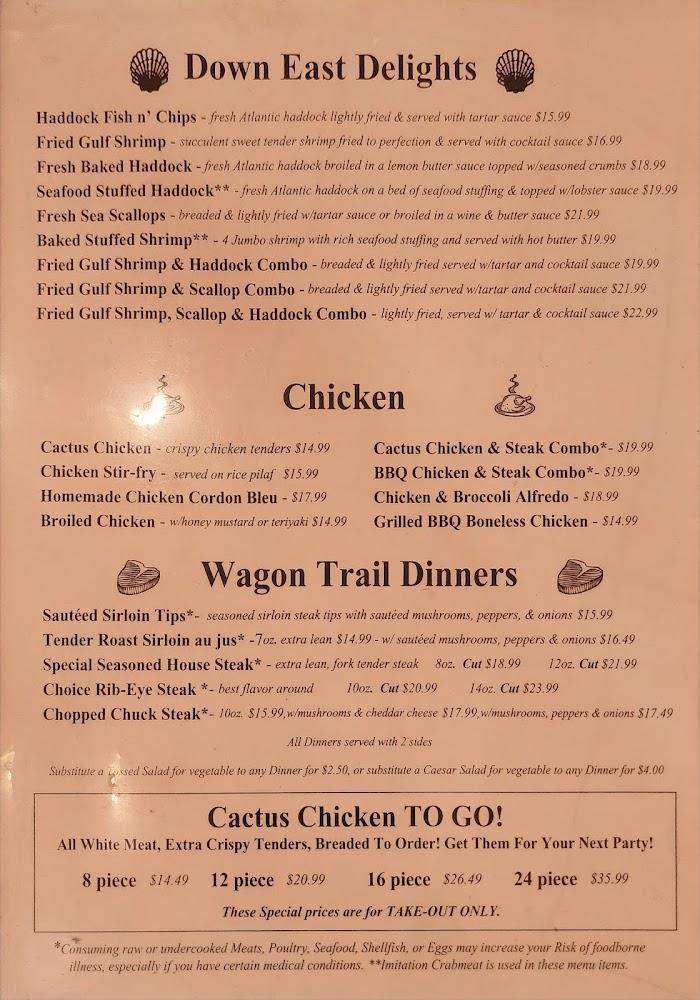 Chuck Wagon Restaurant Menu image 3