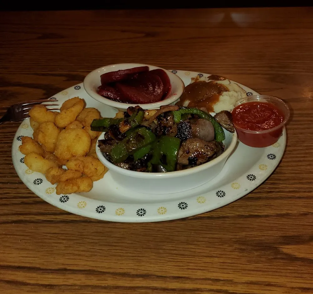 Sirloin Tips and Shrimp